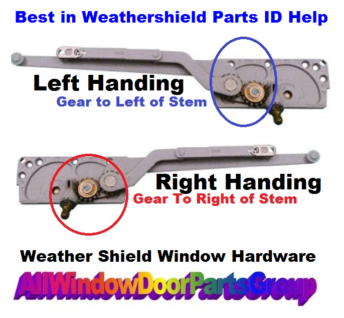 Old Style Weathershield Casement Window Operator Parts Right Handing